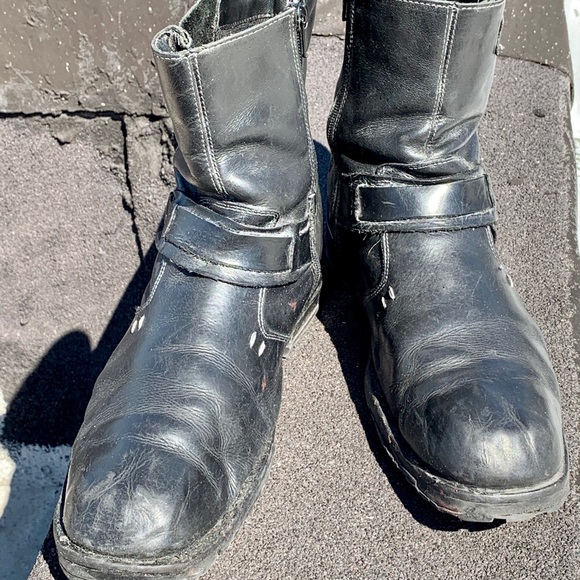 Biker Boots MadMax Metal Punks Steve Madden BLK - Picture 3 of 7